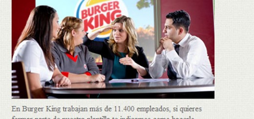 información actualizzada sobre todas las ofertas de trabajo de los restaurantes Burger King en España