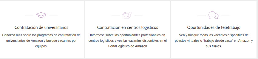 seccion amazon ofertas de empleo: universitarios, centros logisticos y teletrabajo en amazon