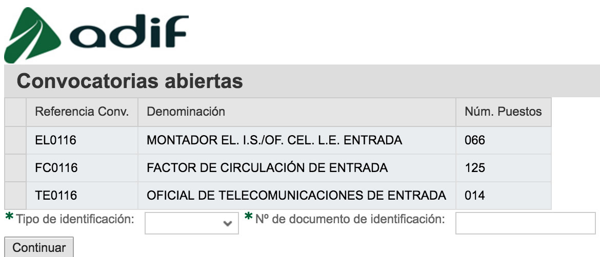 formulario solicitud oposiciones adif