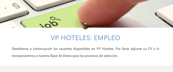 enviar curriculum hoteles vp madrid por internet